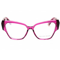 Philipp Plein Women's Eyeglasses - Shiny Transparent Cyclamen Frame | VPP100 5501F5 ,