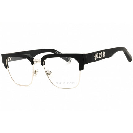 Philipp Plein Men's Eyeglasses - Shiny Palladium Metal Full Rim Frame | VPP113M 530579 ,