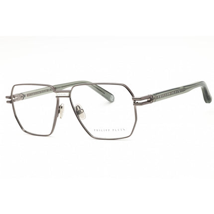 Philipp Plein Men's Eyeglasses - Shiny Gunmetal Metal Full Rim Frame | VPP114M 0509 ,