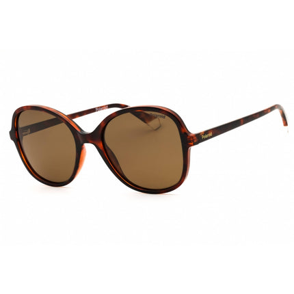 Polaroid Core Women's Sunglasses - Havana Round Full Rim Frame | PLD 4136/S 0086 SP ,