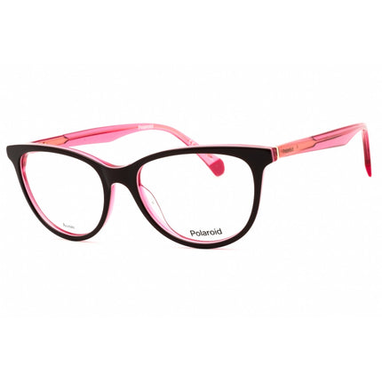 Polaroid Core Women's Eyeglasses - Burgundy/Pink Plastic Oval Frame | PLD D395 00T5 00 ,