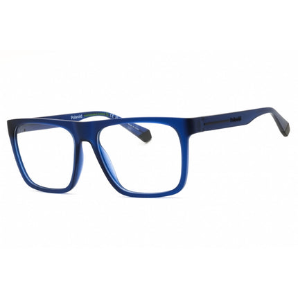 Polaroid Core Unisex Eyeglasses - Matte Blue Rectangular Frame | PLD D533 0FLL 00 ,