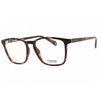 Polaroid Core Unisex Eyeglasses - Havana Plastic Full Rim Frame | PLD D373 0086 00 ,