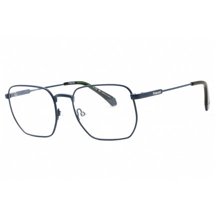 Polaroid Core Men's Eyeglasses - Matte Blue Metal Full Rim Frame | PLD D485 0FLL 00 ,