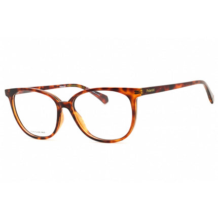 Polaroid Core Women's Eyeglasses - Havana Plastic Full Rim Frame | PLD D487 0086 00 ,