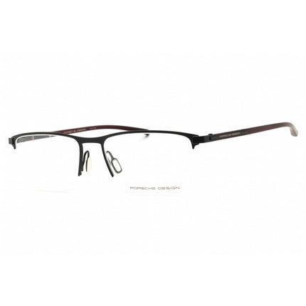 Porsche Men's Eyeglasses - Black Metal Rectangular Shape Half Rim Frame | P8371 54A ,