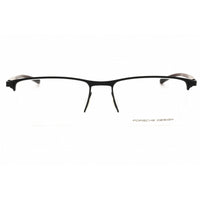 Porsche Men's Eyeglasses - Black Metal Rectangular Shape Half Rim Frame | P8371 54A ,
