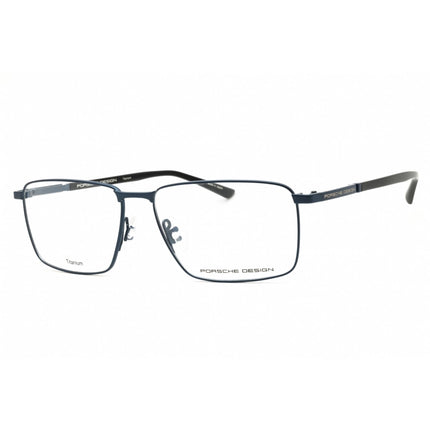 Porsche Men's Eyeglasses - Blue/Black Metal Rectangular Full Rim Frame | P8729 57D ,