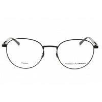 Porsche Men's Eyeglasses - Black/Grey Titanium Round Full Rim Frame | P8731 51A000 ,