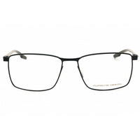 Porsche Men's Eyeglasses - Blue/Dark Grey Metal Rectangular Shape Frame | P8733 57D ,