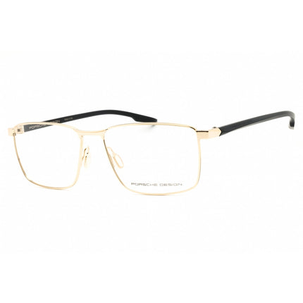 Porsche Men's Eyeglasses - Gold/Dark Blue Metal Rectangular Shape Frame | P8733 57B ,