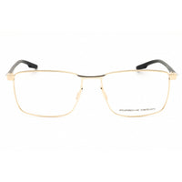 Porsche Men's Eyeglasses - Gold/Dark Blue Metal Rectangular Shape Frame | P8733 57B ,