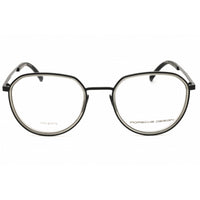 Porsche Men's Eyeglasses - Black/Grey Injected Propionate Round Frame | P8740 53A000 ,