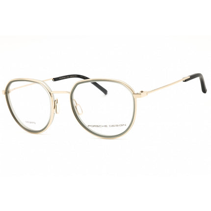 Porsche Men's Eyeglasses - Gold/Grey Injected Propionate Full Rim Frame | P8740 53B000 ,