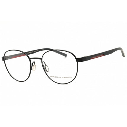 Porsche Men's Eyeglasses - Black/Grey/Red Stainless Steel Full Rim Frame | P8746 51A ,