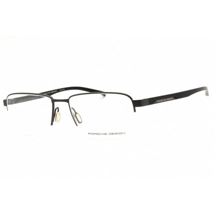 Porsche Men's Eyeglasses - Dark Grey/Black Metal Rectangular Shape Frame | P8747 56B ,