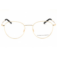Porsche Men's Eyeglasses - Gold/Black Metal Round Shape Full Rim Frame | P8759 51C000 ,