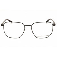Porsche Unisex Eyeglasses - Ruthenium/Red Metal Oval Full Rim Frame | P8770 55C000 ,
