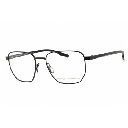 Porsche Men's Eyeglasses - Black/Dark Blue Metal Oval Full Rim Frame | P8770 A000 ,