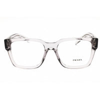 Prada Men's Eyeglasses - Transparent Asphalt Grey Rectangular Frame | 0PR 08ZV 18S1O1 ,