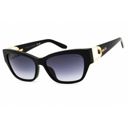 Ralph Lauren Women's Sunglasses - Shiny Black Cat Eye Shape Frame | 0RL8206U 50018G ,