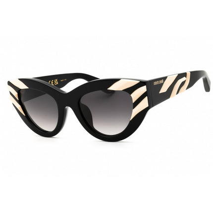 Roberto Cavalli Women's Sunglasses - Shiny Black/Beige Plastic Frame | SRC009V 700Y ,