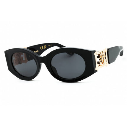 Roberto Cavalli Women's Sunglasses - Black/Gold Plastic Full Rim Frame | SRC064 0700 ,
