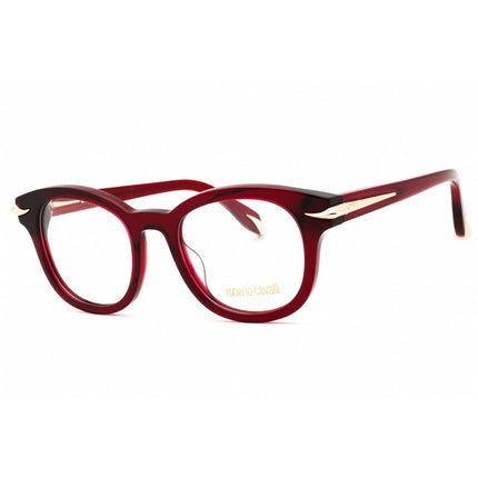 Roberto Cavalli Women's Eyeglasses - Shiny Dark Burgundy/Gold Frame | VRC044M 490954 ,