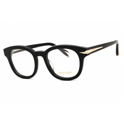 Roberto Cavalli Women's Eyeglasses - Shiny Black/Gold Acetate Frame | VRC044S 49700Y ,