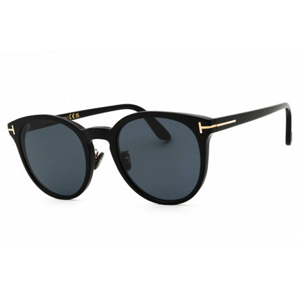 Tom Ford Men's Sunglasses - Shiny Black Acetate Round Full Rim Frame | FT1052-K 01A ,