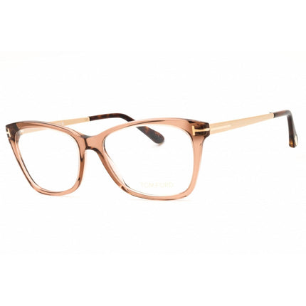 Tom Ford Women's Eyeglasses - Shiny Light Brown Acetate Full Rim Frame | FT5353 045 ,
