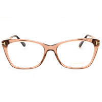 Tom Ford Women's Eyeglasses - Shiny Light Brown Acetate Full Rim Frame | FT5353 045 ,