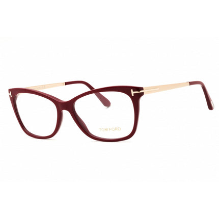Tom Ford Women's Eyeglasses - Shiny Bordeaux Cat Eye Shape Full Rim Frame | FT5353 069 ,