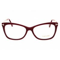Tom Ford Women's Eyeglasses - Shiny Bordeaux Cat Eye Shape Full Rim Frame | FT5353 069 ,
