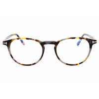 Tom Ford Men's Eyeglasses - Havana Acetate Round Shape Frame, 49mm | FT5803-B 055 ,