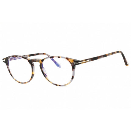 Tom Ford Men's Eyeglasses - Coloured Havana Round Full Rim Frame, 51mm | FT5803-B 055 ,