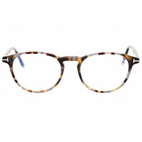 Tom Ford Men's Eyeglasses - Coloured Havana Round Full Rim Frame, 51mm | FT5803-B 055 ,
