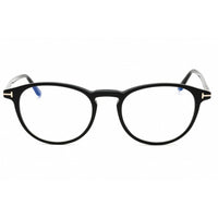 Tom Ford Men's Eyeglasses - Shiny Black Acetate Round Full Rim Frame | FT5803-B 001 ,