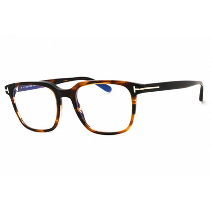 Tom Ford Men's Eyeglasses - Dark Brown Rectangular Shape Full Rim Frame | FT5818-B 050 ,