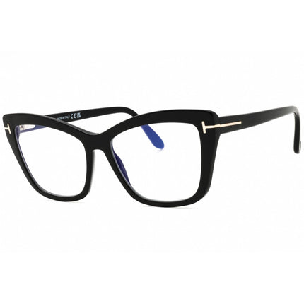 Tom Ford Women's Eyeglasses - Shiny Black Cat Eye Shape Full Rim Frame | FT5826-B 001 ,