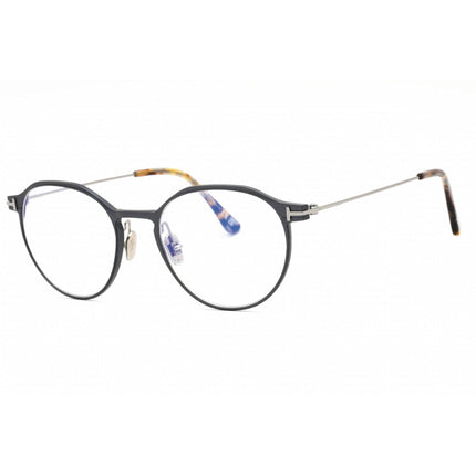 Tom Ford Men's Eyeglasses - Metal Round Shape Full Rim Frame | FT5866-B 013 ,