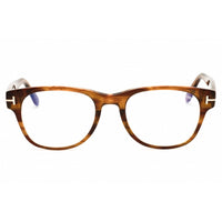 Tom Ford Men's Eyeglasses - Dark Brown Acetate Oval Full Rim Frame | FT5868-B 050 ,
