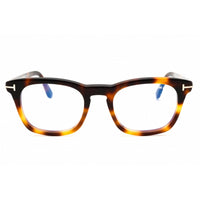 Tom Ford Men's Eyeglasses - Havana Acetate Rectangular Full Rim Frame | FT5870-B 056 ,