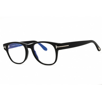 Tom Ford Men's Eyeglasses - Shiny Black Acetate Oval Full Rim Frame | FT5898-B 001 ,