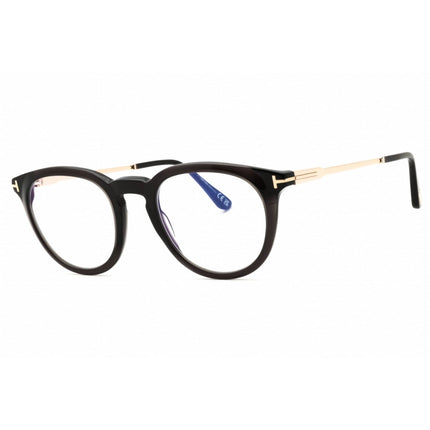 Tom Ford Men's Eyeglasses - Black Acetate Round Shape Full Rim Frame | FT5905-B 005 ,