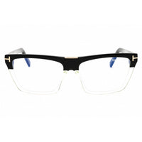 Tom Ford Women's Eyeglasses - Black Acetate Rectangular Shape Frame | FT5912-B 005 ,