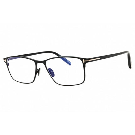 Tom Ford Men's Eyeglasses - Shiny Black Rectangular Full Rim Frame | FT5935-B 001 ,