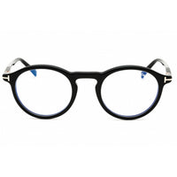 Tom Ford Men's Eyeglasses - Shiny Black Acetate Round Full Rim Frame | FT5979-B 001 ,