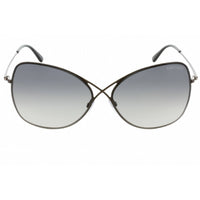Tom Ford Women's Sunglasses - Shiny Gunmetal Metal Round Full Rim Frame | FT0250 08C ,