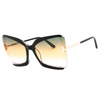 Tom Ford Women's Sunglasses - Black/Crystal/Gold Acetate Full Rim Frame | FT0766 03B ,